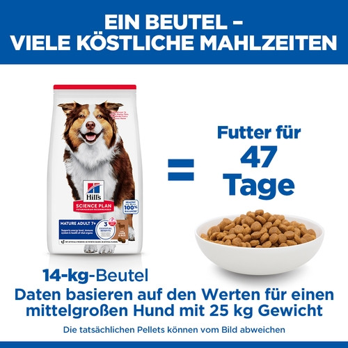 Hill's Mature Adult Medium Lamm & Reis Hundefutter