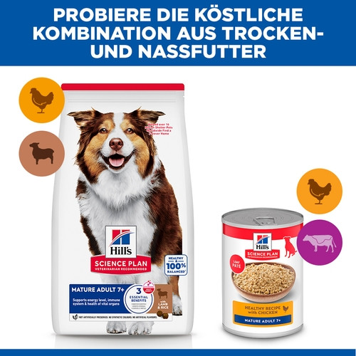 Hill's Mature Adult Medium Lamm & Reis Hundefutter