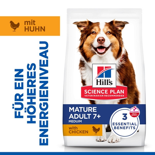 Hill's Mature Adult 7+ Active Longevity Medium Huhn Hundefutter 