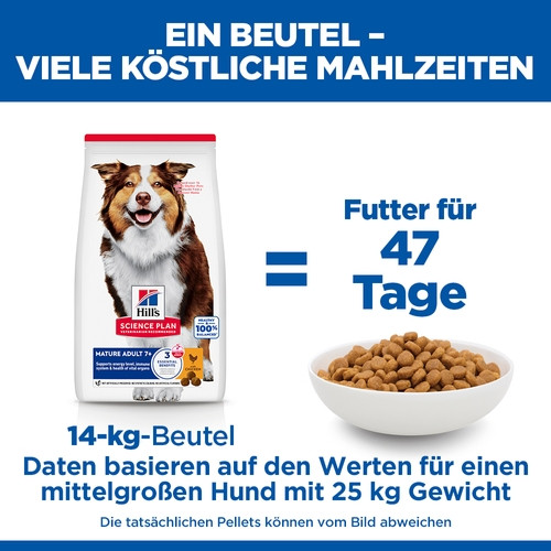 Hill's Mature Adult 7+ Active Longevity Medium Huhn Hundefutter 
