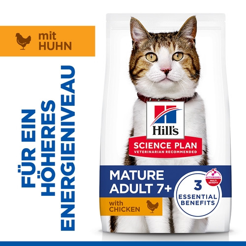 Hill's Mature Adult 7+ Active Longevity Huhn Katzenfutter 