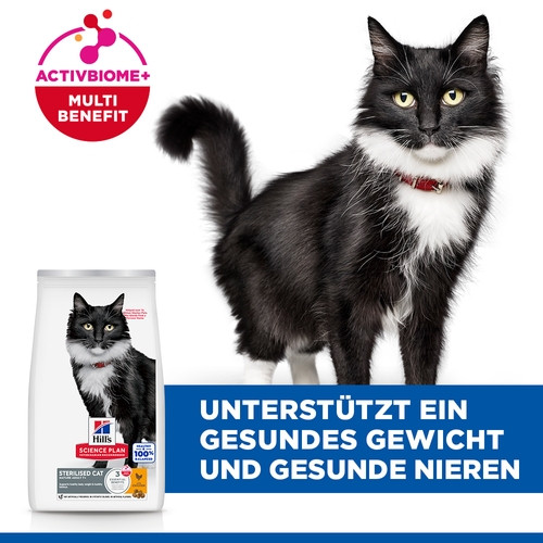 Hill's Mature Adult 7+ Sterilised Huhn Katzenfutter 