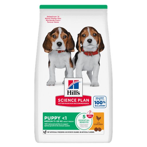 Hill's Puppy Healthy Development Medium Huhn Hundefutter 