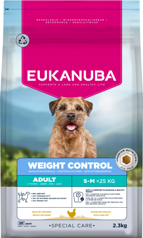 Eukanuba Special Care Adult Weight Control Small/Medium Hundefutter