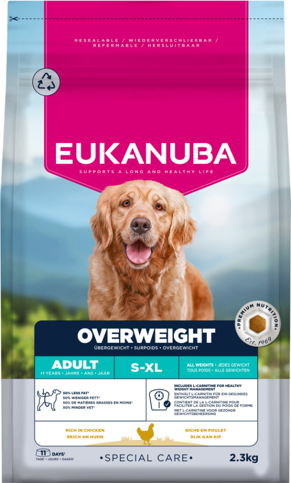 Eukanuba Special Care Adult Overweight Hundefutter für Übergewichtige Hunde