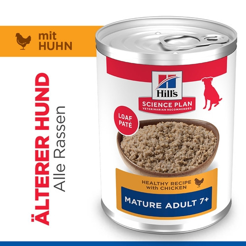 Hill's Mature  7+ Active Longevity Huhn (in Dosen) Hundefutter 