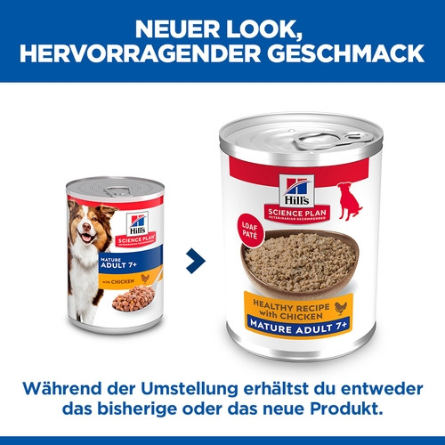 Hill's Mature  7+ Active Longevity Huhn (in Dosen) Hundefutter 