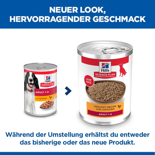 Hill's Adult Huhn Hundefutter (in Dosen 370g)