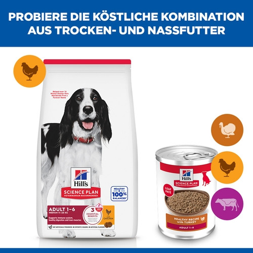 Hill's Adult Advanced Fitness Truthahn (in Dosen) Hundefutter 