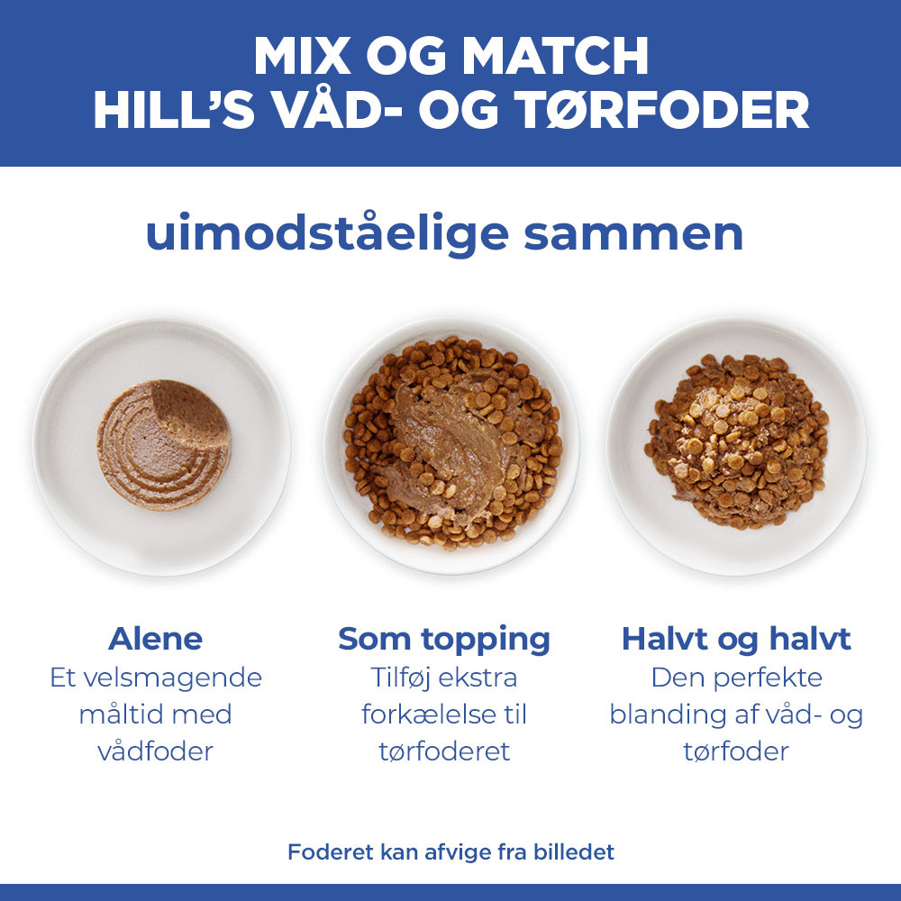 Hill's Mature Adult 7+  Small & Mini mousse met kip natvoer hond