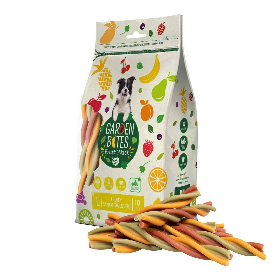 Garden Bites Fruity Dental Twizzlers hondensnack
