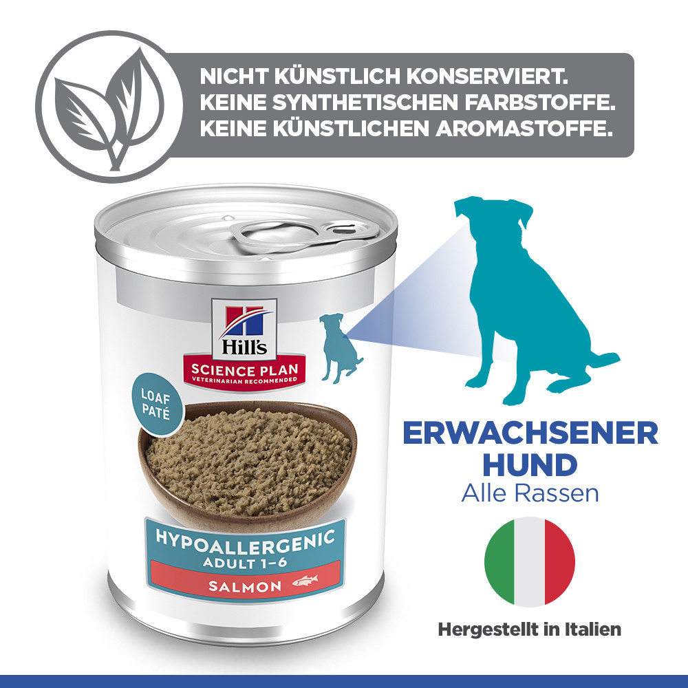 Hill's Adult Hypoallergenic nat hondenvoer met zalm blik
