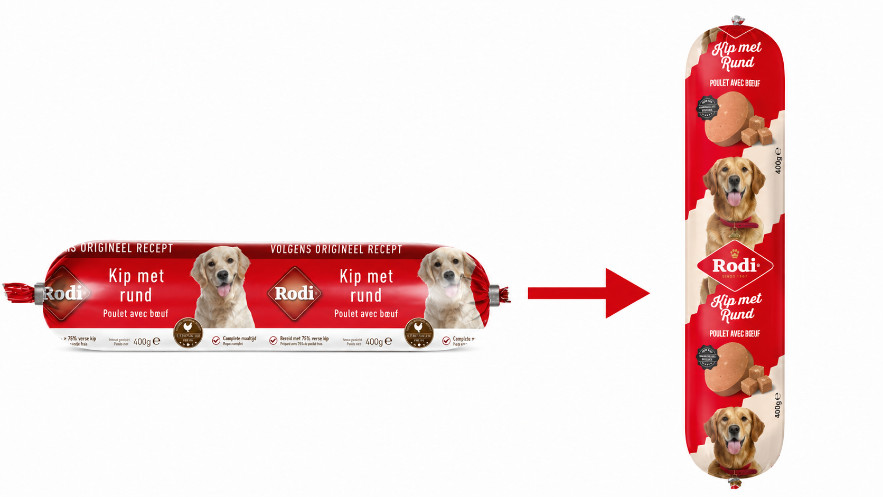 Rodi Wurst Huhn mit Rind für den Hund