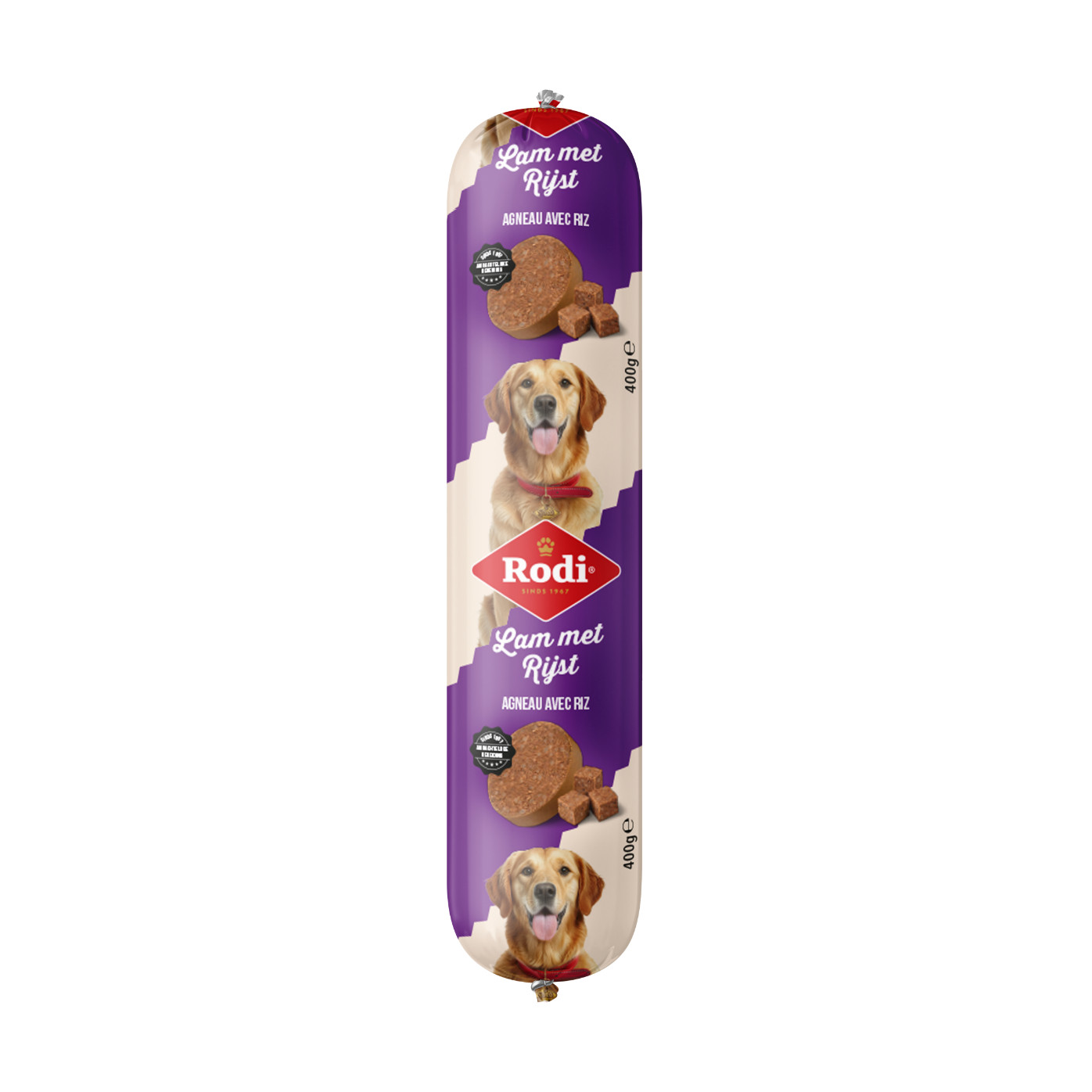 Rodi Wurst Lamm mit Reis für den Hund