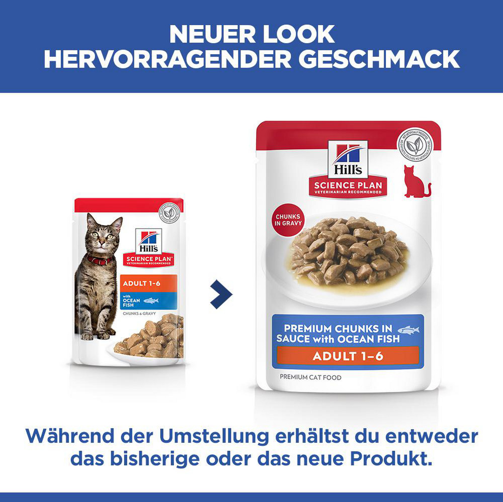 Hill's Optimal Care Pouch Adult Zeevis kattenvoer