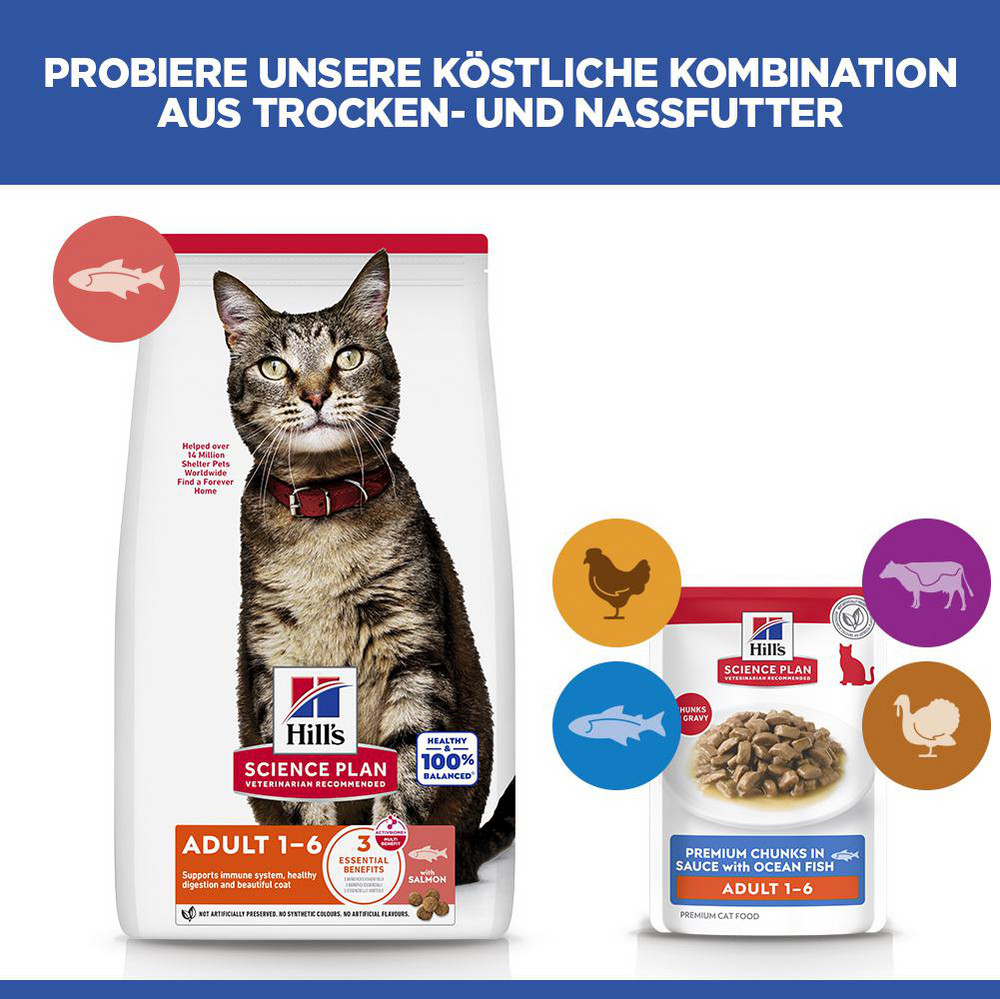 Hill's Optimal Care Pouch Adult Zeevis kattenvoer