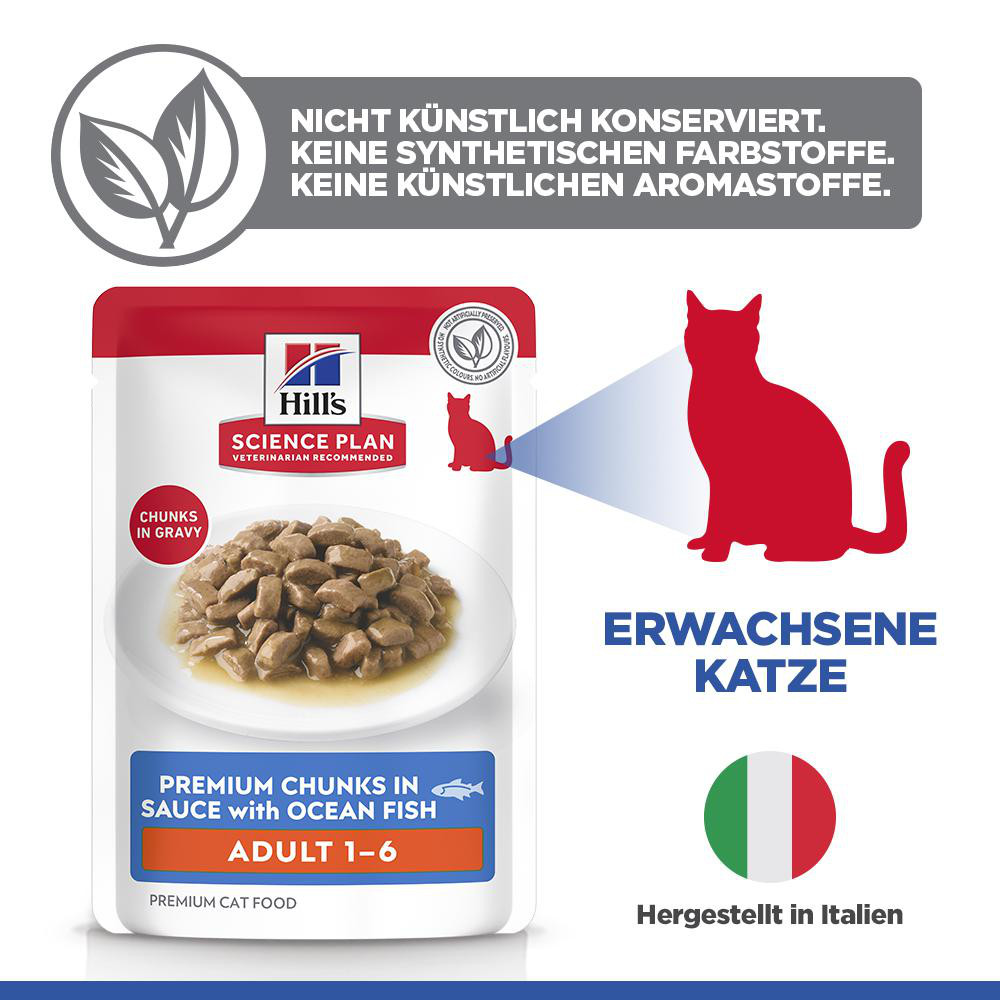 Hill's Optimal Care Pouch Adult Zeevis kattenvoer