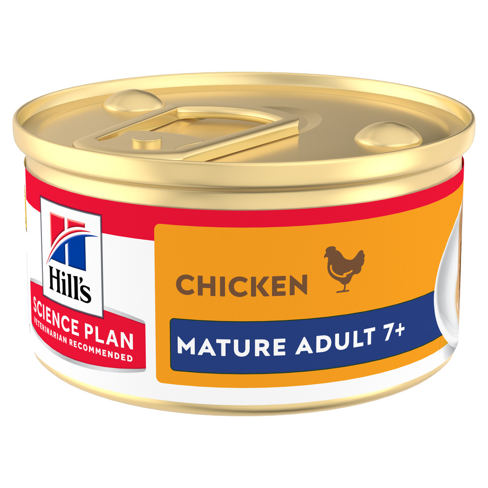 Hill's Mature Adult mit Lachs Katzen-Nassfutter (Mousse, Dose)