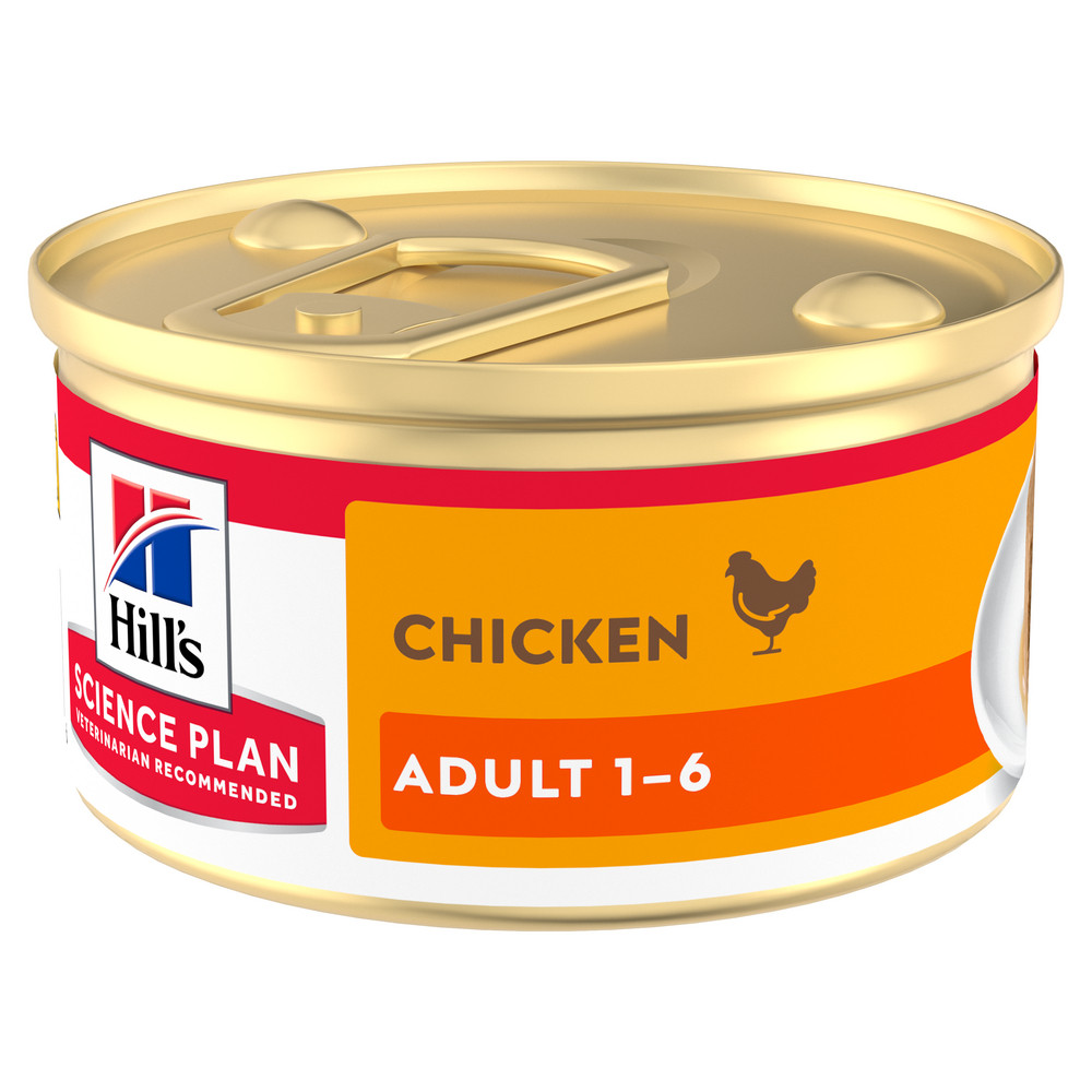 Hill's Adult mit Huhn Katzen-Nassfutter (Mousse, Dose)