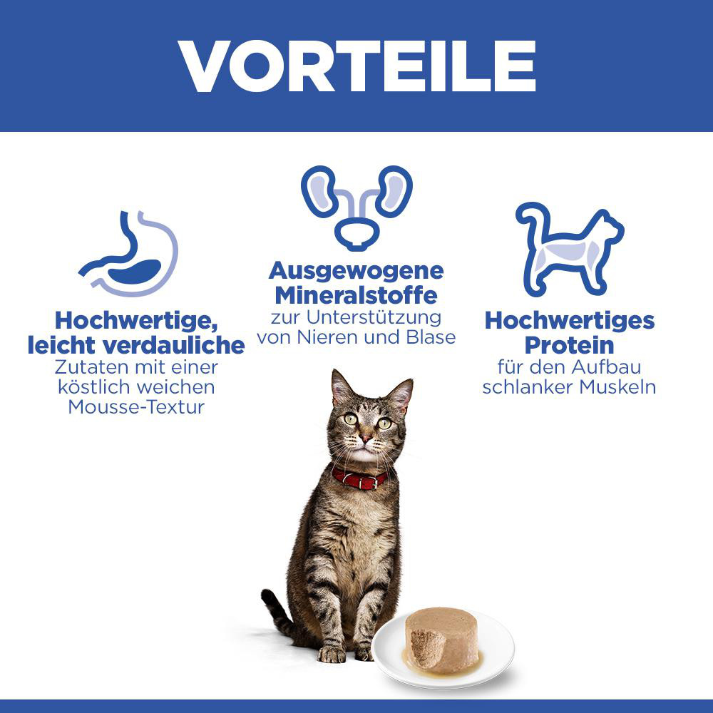 Hill's Adult mit Huhn Katzen-Nassfutter (Mousse, Dose)