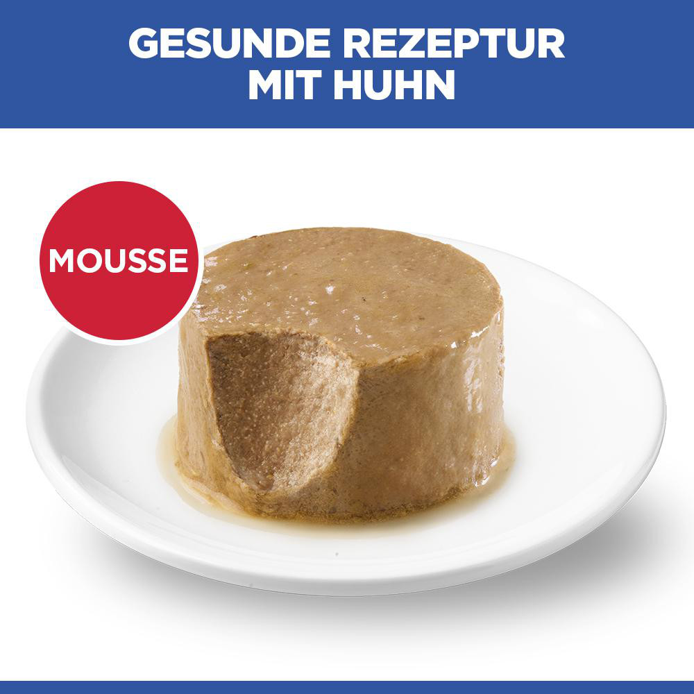 Hill's Adult Sterilised Cat mit Huhn Katzen-Nassfutter (Mousse, Dose)