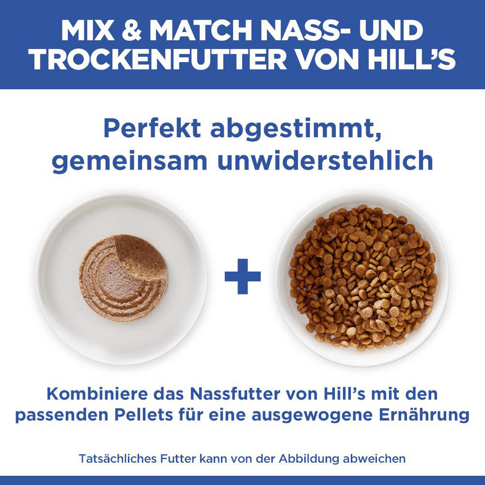 Hill's Mature Adult Sterilised Cat mit Huhn Katzen-Nassfutter (Mousse, Dose)