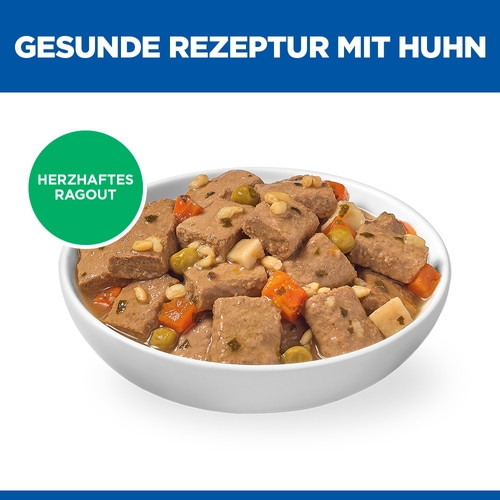 Hill's Puppy mit Huhn und Gemüse Welpen-Nassfutter (Eintopf, Dosen)