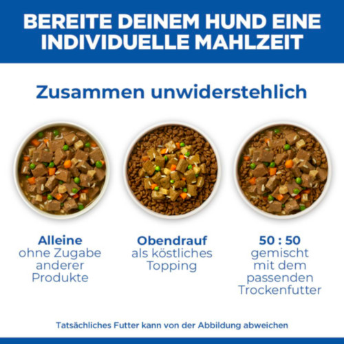 Hill's Adult mit Huhn und Gemüse Hunde-Nassfutter (Eintopf, Dosen)
