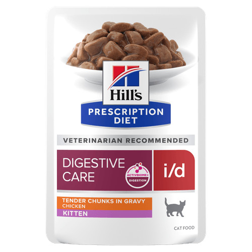Hill's Prescription Diet Kitten I/D Digestive Care Nassfutter für Kätzchen mit Huhn (Beutel)