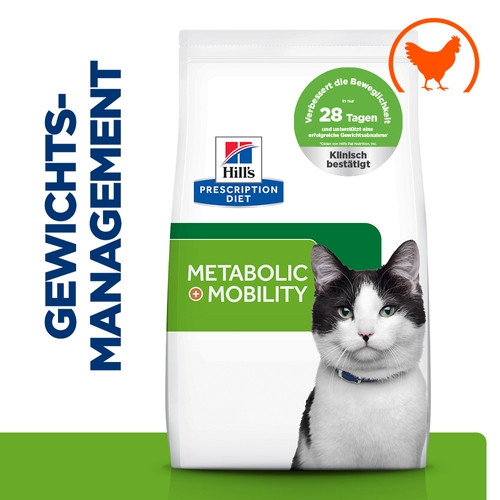 Hill's Prescription Diet J/D Weight Metabolic + Mobility Katzenfutter mit Huhn