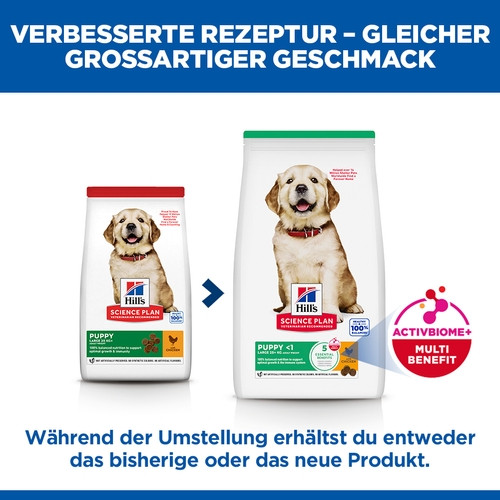 Hill's Puppy Healthy Development Large Breed Huhn Hundefutter 