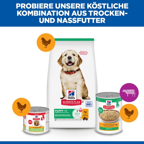 Hill's Puppy Healthy Development Large Breed Huhn Hundefutter 
